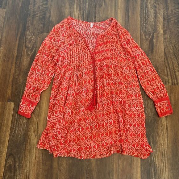 Free People Lucky Loosie Swing Tunic Boho Dress - Picture 1 of 5